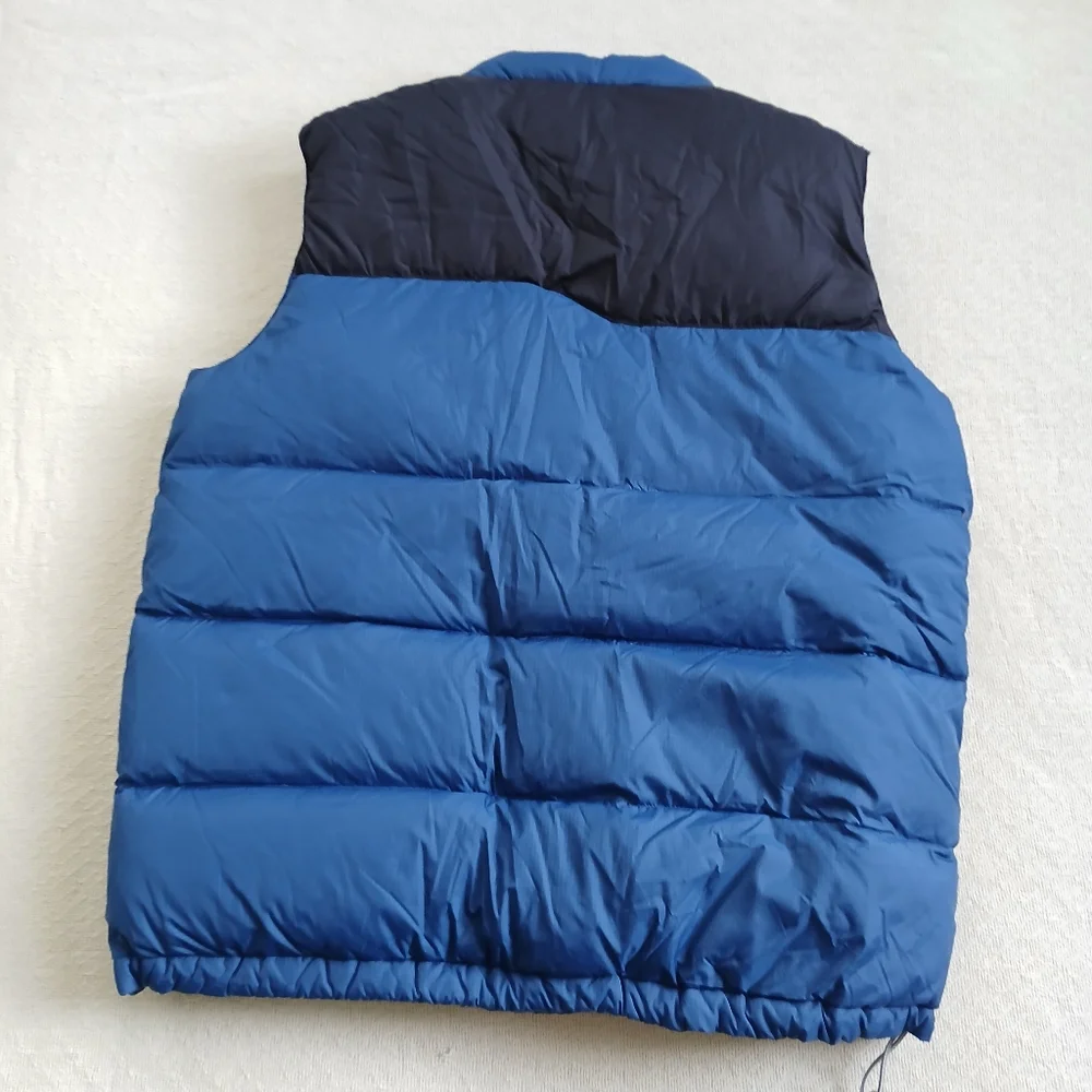 lands end ♡ down feather blue vest mens xl puffer cavin core winter gorpcore